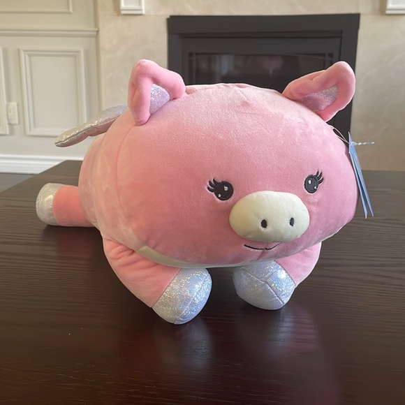 Squishmallows Other - Flying Pig NWT Squishmallow Cuddler Kelly’s Toys 19” Long Excellent Condition